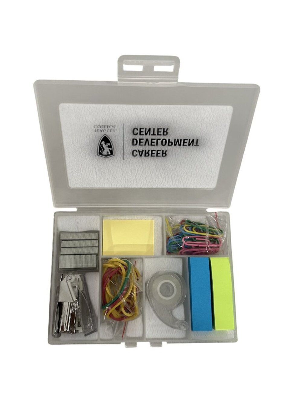 Desk Essentials Kit Mini Office Supplies Cute Tiny Stapler Tape Post-Its Flagler